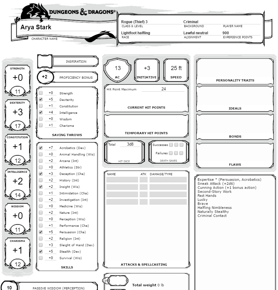 instructables dnd 5e character builder
