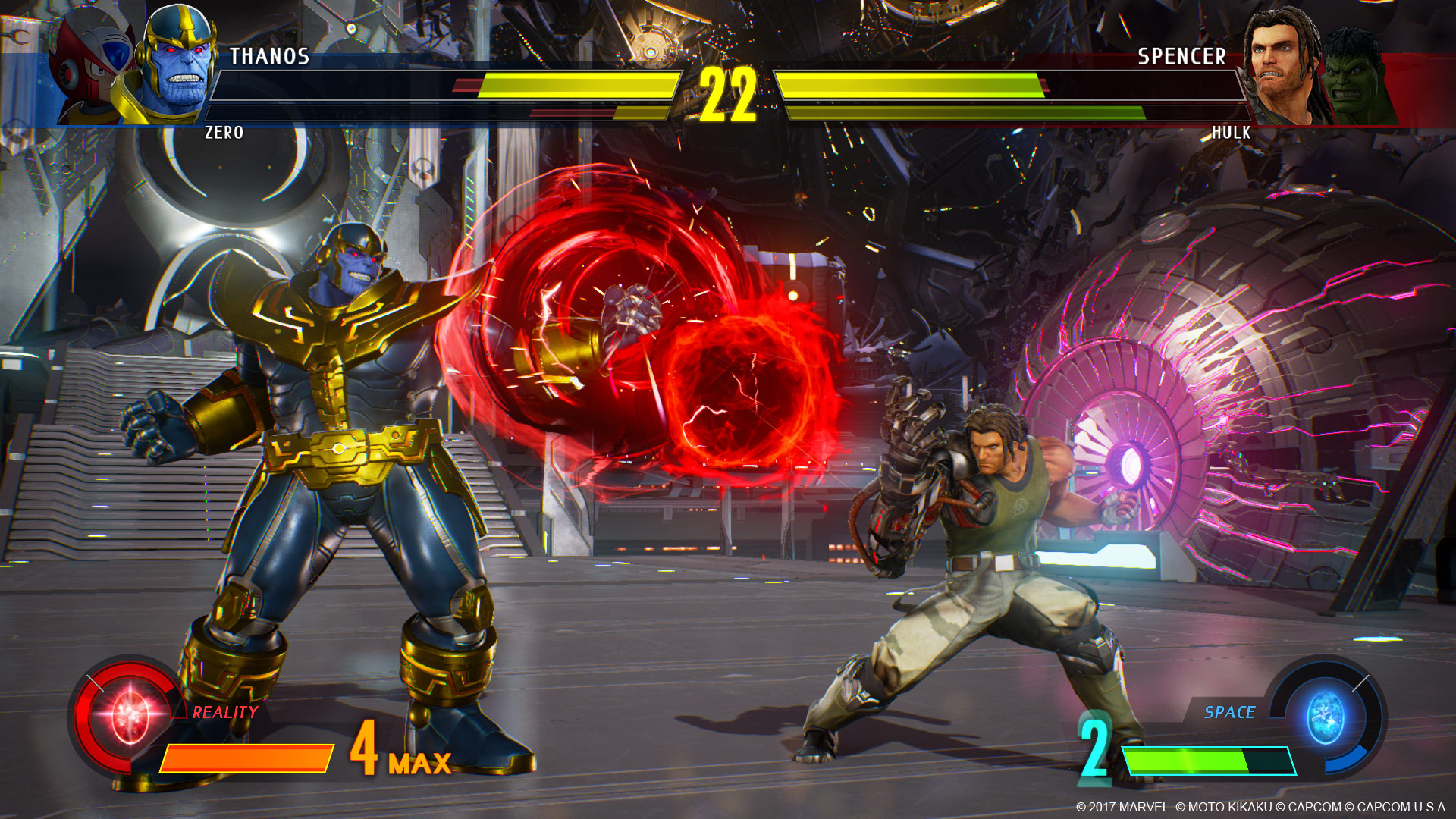 Marvel vs Capcom infinite fighting